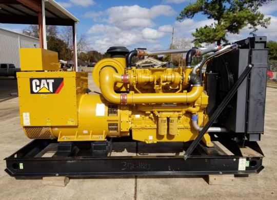 CAT C18 generator set prepared for heavy-duty power rental